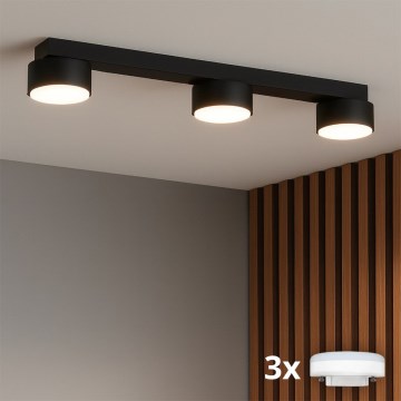Brilagi - LED RGB+CCT Stmívatelné bodové svítidlo MONO 3xGX53/14W/230V 2700-6500K Wi-Fi Tuya černá