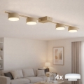 BRILAGI - LED RGB+CCT Stmívatelné bodové svítidlo MONO 4xGX53/14W/230V 2700-6500K Wi-Fi Tuya béžová