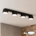 Brilagi - LED RGB+CCT Stmívatelné bodové svítidlo MONO 4xGX53/14W/230V 2700-6500K Wi-Fi Tuya černá