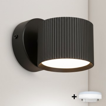 Brilagi - LED RGB+CCT Stmívatelné nástěnné bodové svítidlo STRIPY 1xGX53/14W/230V 2700-6500K Wi-Fi Tuya černá