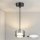 Brilagi - LED RGB+CCT Stmívatelný lustr na lanku AURA LUX 1xGX53/14W/230V 2700-6500K Wi-Fi Tuya černá/kouřová