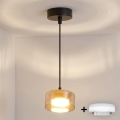 Brilagi - LED RGB+CCT Stmívatelný lustr na lanku AURA LUX 1xGX53/14W/230V 2700-6500K Wi-Fi Tuya černá/zlatá