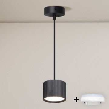 Brilagi - LED RGB+CCT Stmívatelný lustr na lanku STRIPY 1xGX53/14W/230V 2700-6500K Wi-Fi Tuya černá
