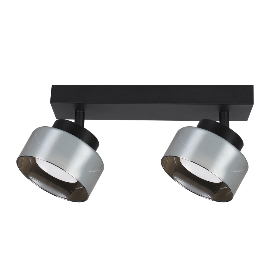 Brilagi - LED RGB+CCT Stmívatelné bodové svítidlo AURA LUX 2xGX53/14W/230V 2700-6500K Wi-Fi Tuya černá/kouřová