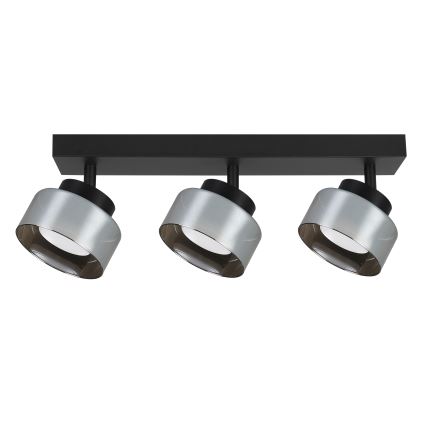 Brilagi - LED RGB+CCT Stmívatelné bodové svítidlo AURA LUX 3xGX53/14W/230V 2700-6500K Wi-Fi Tuya černá/kouřová