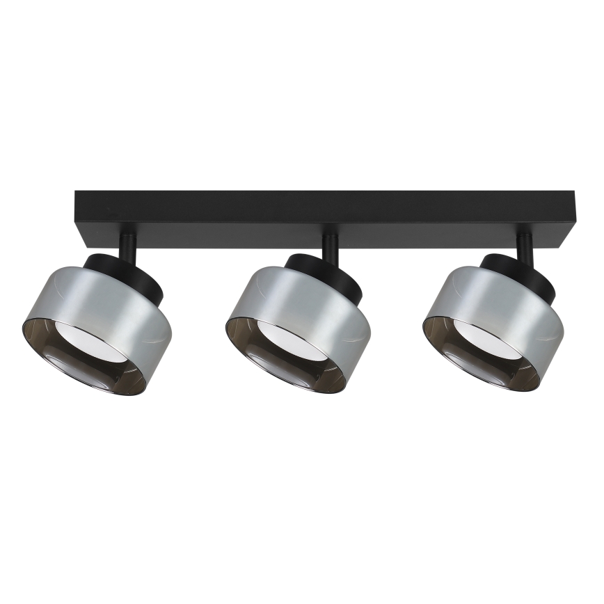 Brilagi - LED RGB+CCT Stmívatelné bodové svítidlo AURA LUX 3xGX53/14W/230V 2700-6500K Wi-Fi Tuya černá/kouřová