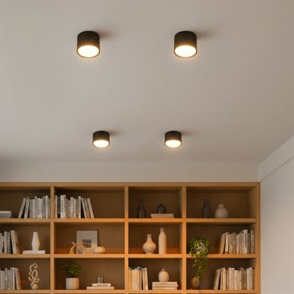 BRILAGI - LED RGB+CCT Stmívatelné bodové svítidlo SMOOTH 1xGX53/14W/230V 60x82 mm 2700-6500K Wi-Fi Tuya černá