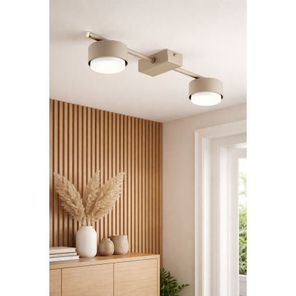 Brilagi - LED RGB+CCT Stmívatelné bodové svítidlo MONO 2xGX53/14W/230V 2700-6500K Wi-Fi Tuya béžová