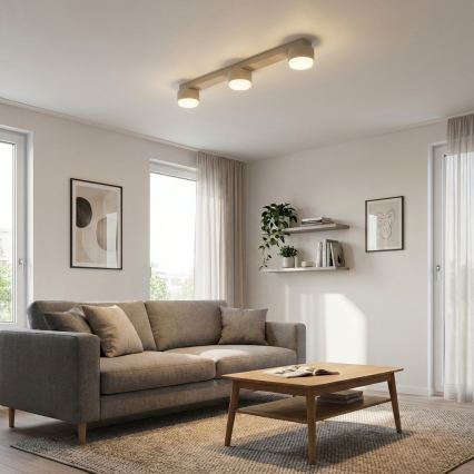 Brilagi - LED RGB+CCT Stmívatelné bodové svítidlo MONO 3xGX53/14W/230V 2700-6500K Wi-Fi Tuya béžová