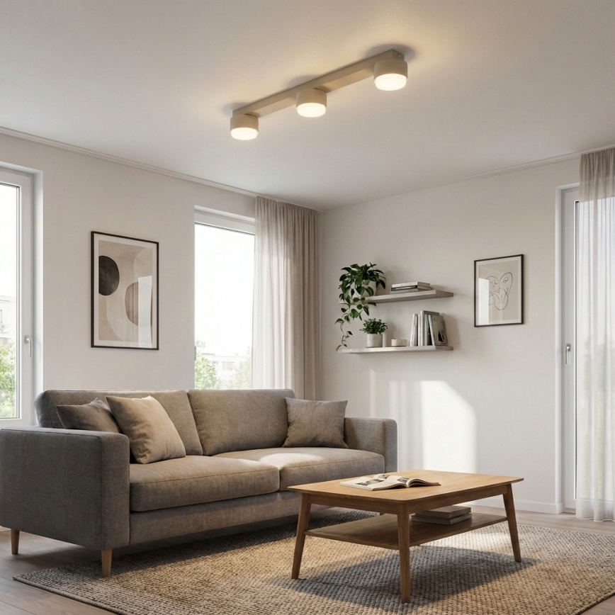 Brilagi - LED RGB+CCT Stmívatelné bodové svítidlo MONO 3xGX53/14W/230V 2700-6500K Wi-Fi Tuya béžová