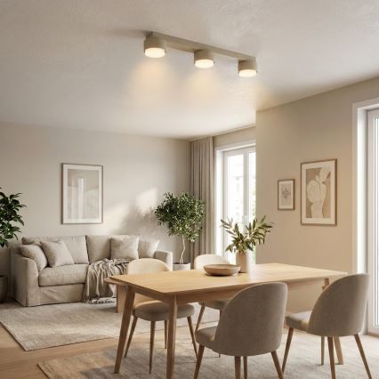 Brilagi - LED RGB+CCT Stmívatelné bodové svítidlo MONO 3xGX53/14W/230V 2700-6500K Wi-Fi Tuya béžová