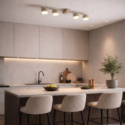 BRILAGI - LED RGB+CCT Stmívatelné bodové svítidlo MONO 4xGX53/14W/230V 2700-6500K Wi-Fi Tuya béžová
