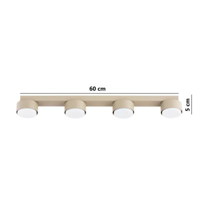 Brilagi - LED RGB+CCT Stmívatelné bodové svítidlo MONO 4xGX53/14W/230V 2700-6500K Wi-Fi Tuya béžová