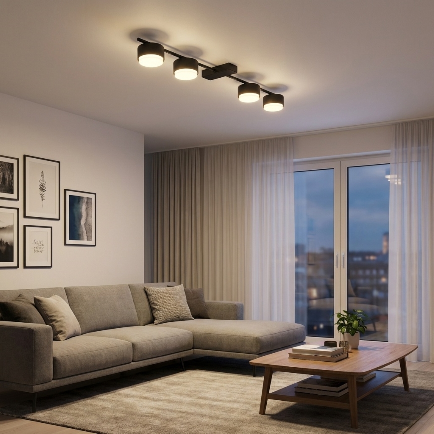 Brilagi - LED RGB+CCT Stmívatelné bodové svítidlo MONO 4xGX53/14W/230V 2700-6500K Wi-Fi Tuya černá