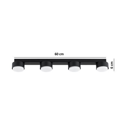 Brilagi - LED RGB+CCT Stmívatelné bodové svítidlo MONO 4xGX53/14W/230V 2700-6500K Wi-Fi Tuya černá