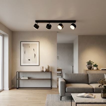 BRILAGI - LED RBG+CCT Stmívatelné bodové svítidlo MONO 4xGX53/14W/230V 2700-6500K Wi-Fi Tuya černá