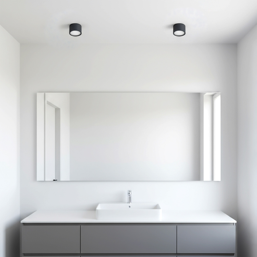 Brilagi - LED RGB+CCT Stmívatelné koupelnové bodové svítidlo SMOOTH1xGX53/14W/230V 2700-6500K Wi-Fi Tuya černá IP65