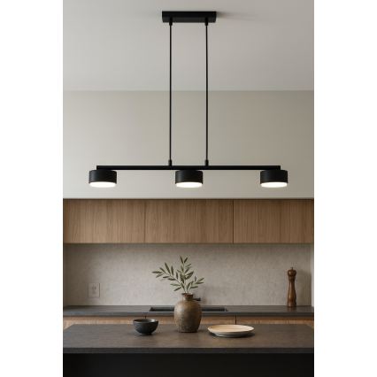 Brilagi - LED RBG+CCT Stmívatelný lustr na lanku MONO 3xGX53/14W/230V 2700-6500K Wi-Fi Tuya černá