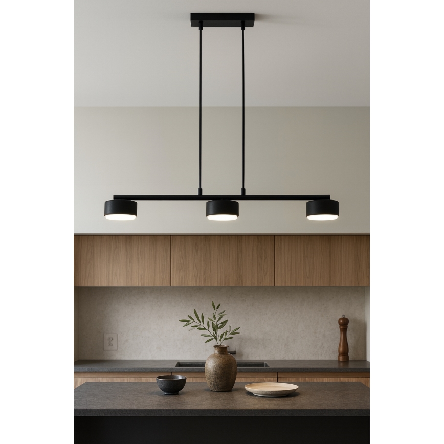 Brilagi - LED RBG+CCT Stmívatelný lustr na lanku MONO 3xGX53/14W/230V 2700-6500K Wi-Fi Tuya černá