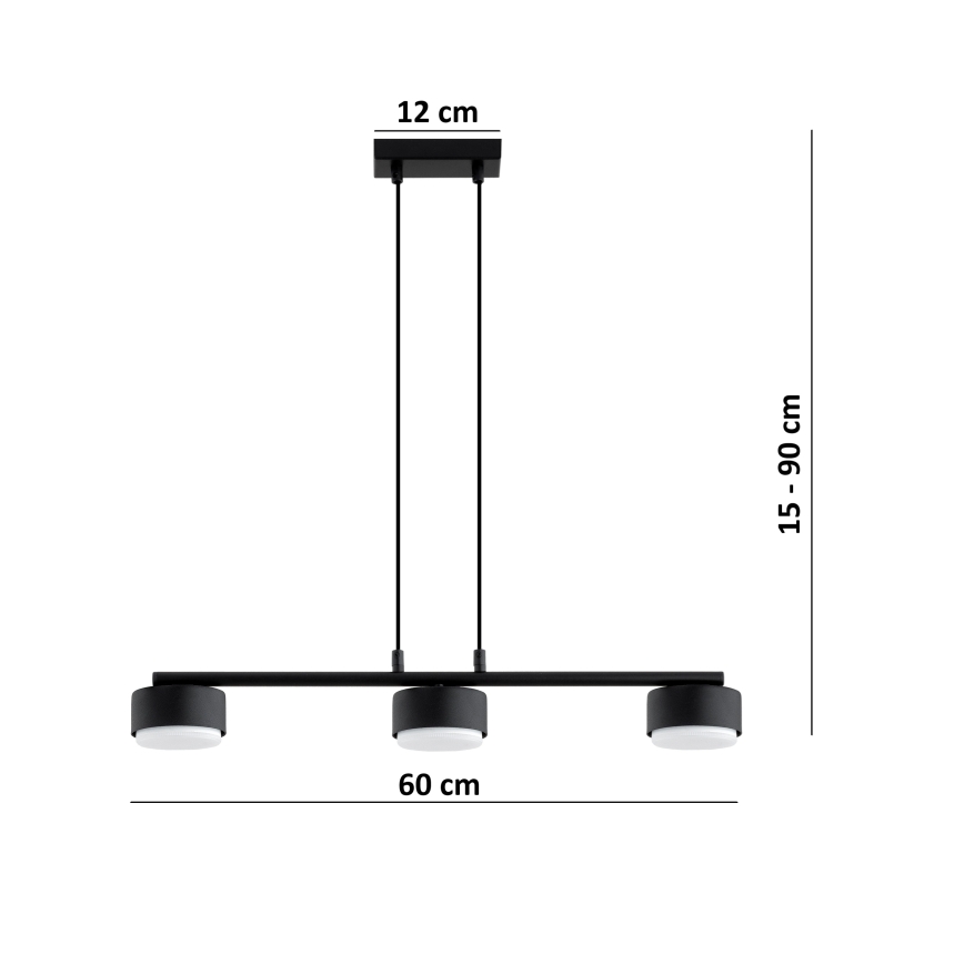 Brilagi - LED RBG+CCT Stmívatelný lustr na lanku MONO 3xGX53/14W/230V 2700-6500K Wi-Fi Tuya černá