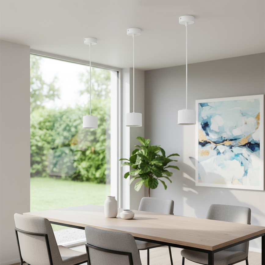 Brilagi - LED RGB+CCT Stmívatelný lustr na lanku STRIPY 1xGX53/14W/230V 2700-6500K Wi-Fi Tuya bílá