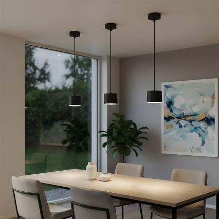 Brilagi - LED RGB+CCT Stmívatelný lustr na lanku STRIPY 1xGX53/14W/230V 2700-6500K Wi-Fi Tuya černá