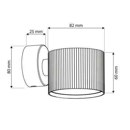 Brilagi - LED RGB+CCT Stmívatelné nástěnné bodové svítidlo STRIPY 1xGX53/14W/230V 2700-6500K Wi-Fi Tuya bílá