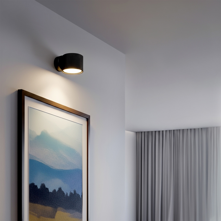 Brilagi - LED RGB+CCT Stmívatelné nástěnné bodové svítidlo STRIPY 1xGX53/14W/230V 2700-6500K Wi-Fi Tuya černá