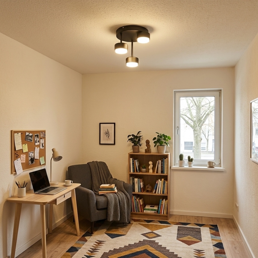 Brilagi - LED RBG+CCT Stmívatelný přisazený lustr MONO 3xGX53/14W/230V 2700-6500K Wi-Fi Tuya černá