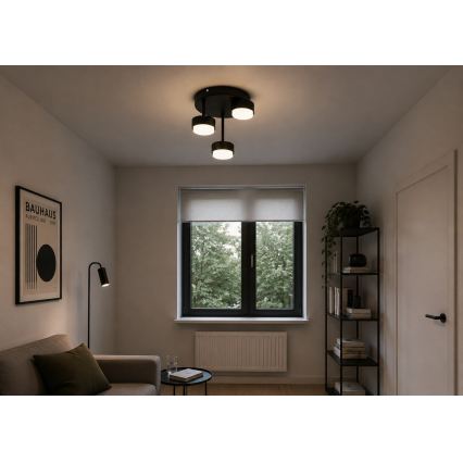 Brilagi - LED RBG+CCT Stmívatelný přisazený lustr MONO 3xGX53/14W/230V 2700-6500K Wi-Fi Tuya černá