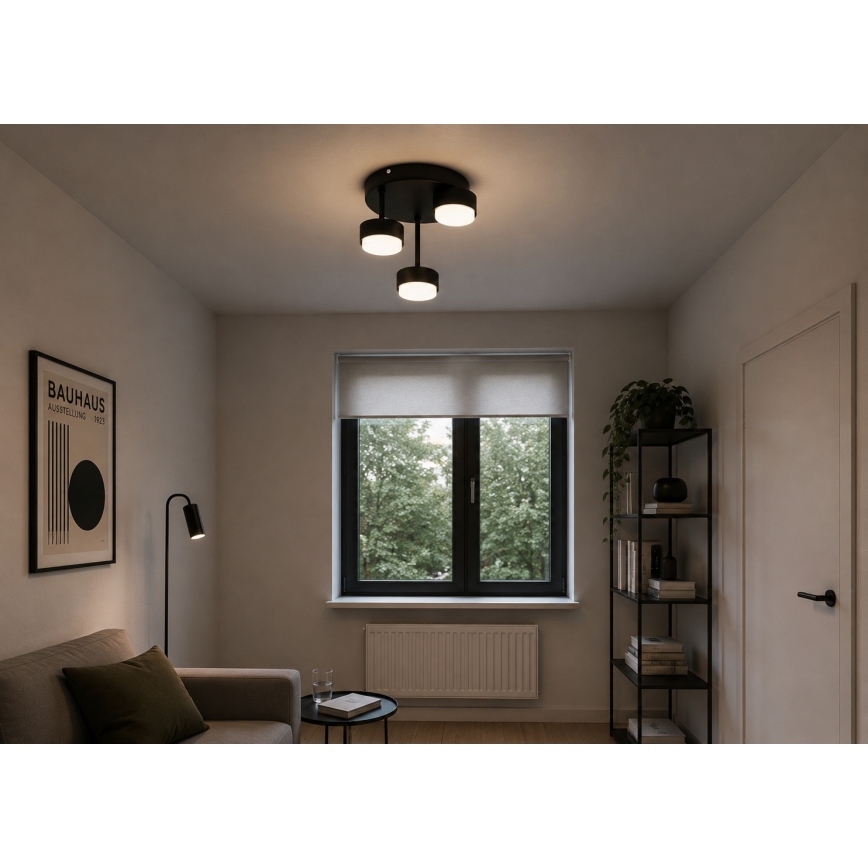 Brilagi - LED RBG+CCT Stmívatelný přisazený lustr MONO 3xGX53/14W/230V 2700-6500K Wi-Fi Tuya černá