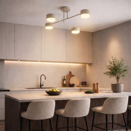 Brilagi - LED RGB+CCT Stmívatelný přisazený lustr MONO 4xGX53/14W/230V 2700-6500K Wi-Fi Tuya černá