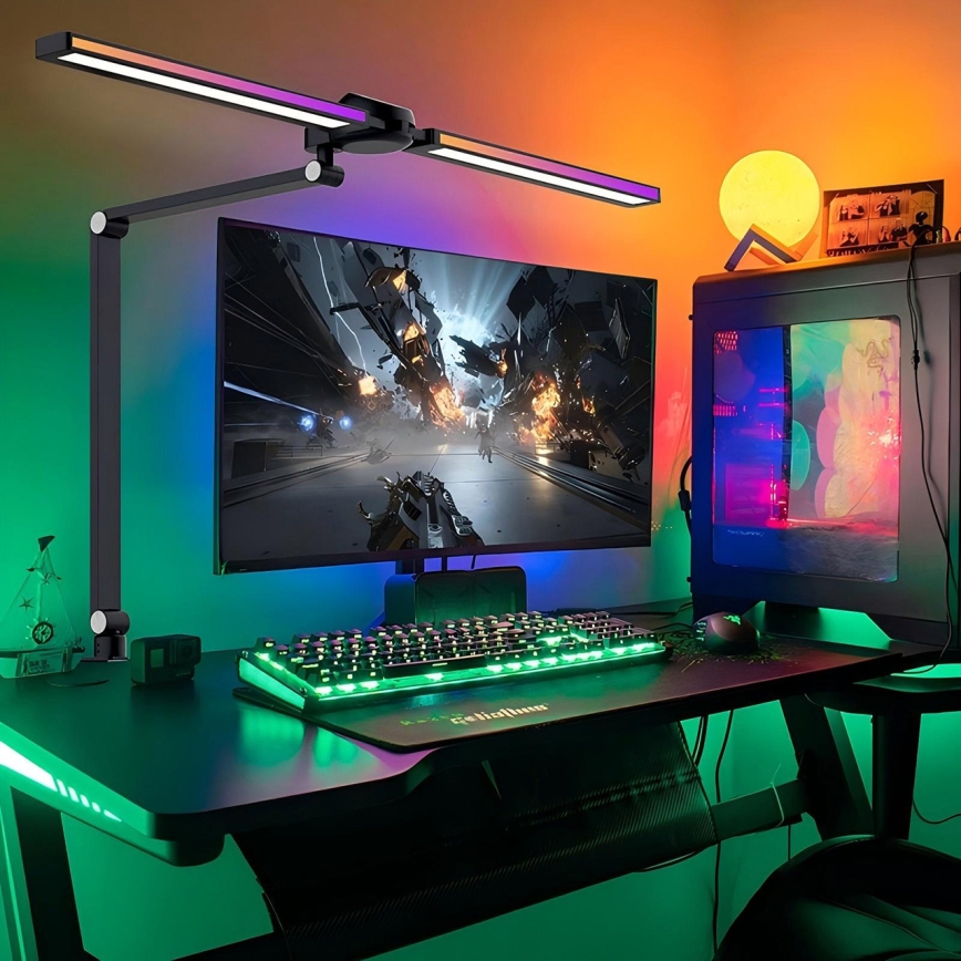 Brilagi - LED RGB Stmívatelná dotyková stolní lampa s klipem VARIO LED/18W/230V 3000-6500K CRI 96