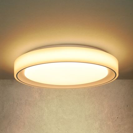 Brilagi - LED RGB Stmívatelné stropní svítidlo FLOCO LED/30W/230V 3000-6500K Wi-Fi Tuya + LED/6W + dálkové ovládání