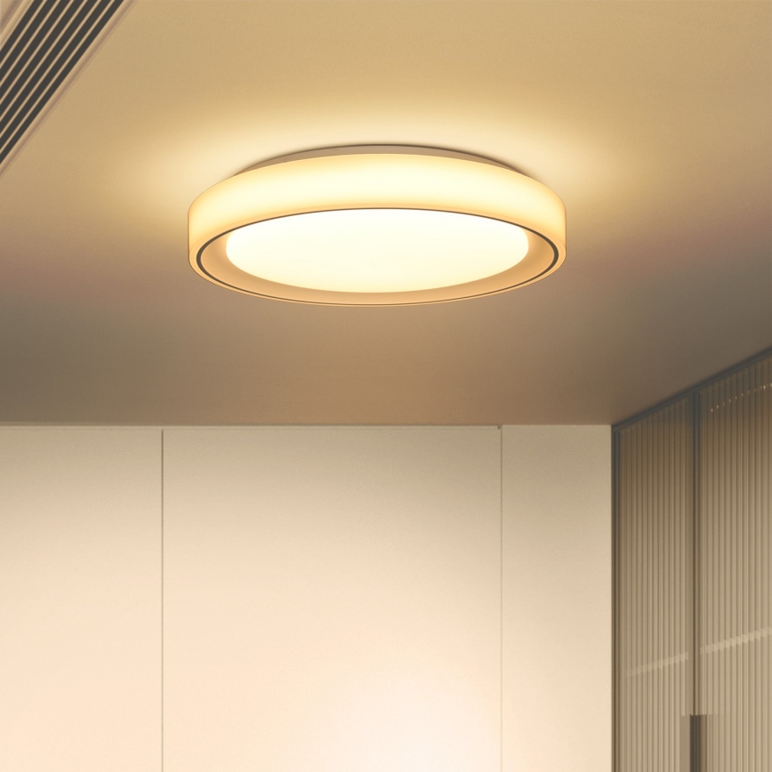 Brilagi - LED RGB Stmívatelné stropní svítidlo FLOCO LED/30W/230V 3000-6500K Wi-Fi Tuya + LED/6W + dálkové ovládání