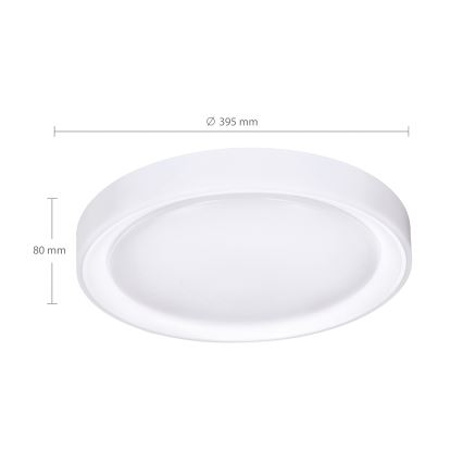 Brilagi - LED RGB Stmívatelné stropní svítidlo FLOCO LED/30W/230V 3000-6500K Wi-Fi Tuya + LED/6W + dálkové ovládání