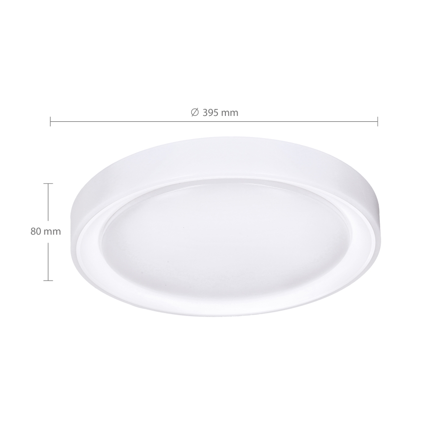 Brilagi - LED RGB Stmívatelné stropní svítidlo FLOCO LED/30W/230V 3000-6500K Wi-Fi Tuya + LED/6W + dálkové ovládání