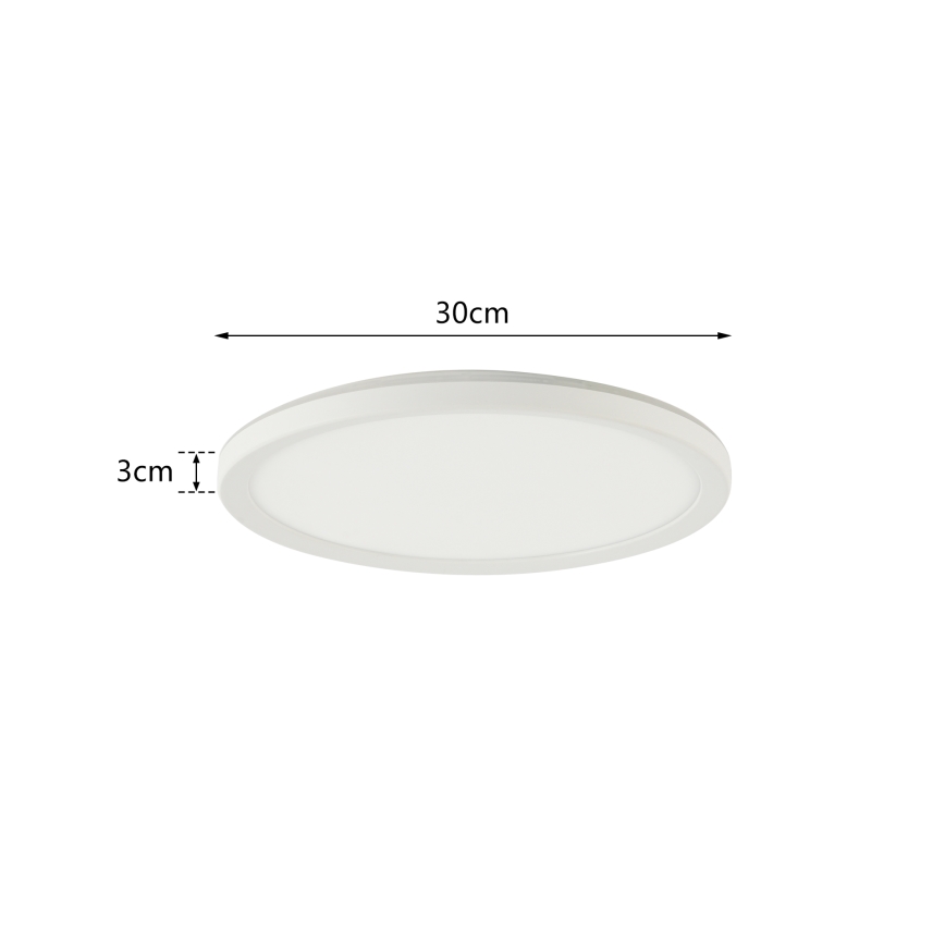 Brilagi - LED RGBW Stmívatelné stropní svítidlo ULTRA SLIM LED/18W/230V 2700-6500K pr. 30 cm bílá + dálkové ovládání