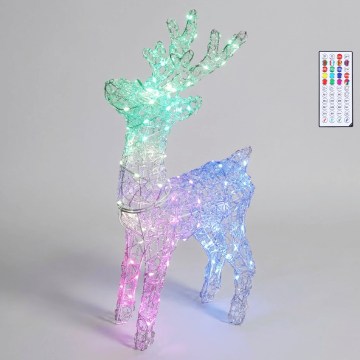 BRILAGI - LED RGBIC Venkovní vánoční dekorace LED/9W/230V 120 cm IP44 sob + dálkové ovládání