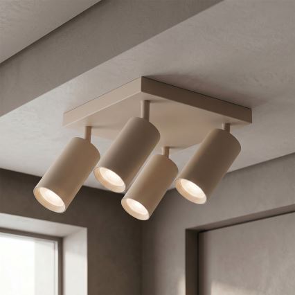 Brilagi - LED RGBW Stmívatelné bodové svítidlo SELE SQUARE 4xGU10/6,5W/230V 2700-6500K béžová