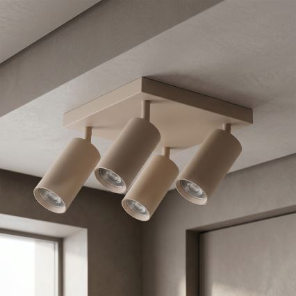 Brilagi - LED RGBW Stmívatelné bodové svítidlo SELE SQUARE 4xGU10/6,5W/230V 2700-6500K béžová