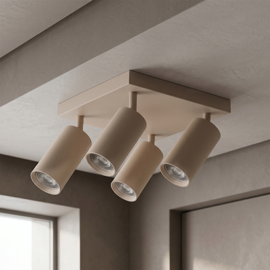 Brilagi - LED RGBW Stmívatelné bodové svítidlo SELE SQUARE 4xGU10/6,5W/230V 2700-6500K béžová
