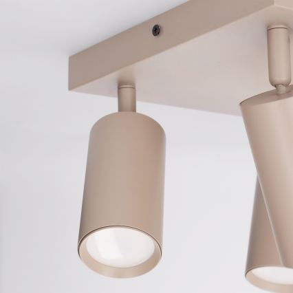 Brilagi - LED RGBW Stmívatelné bodové svítidlo SELE SQUARE 4xGU10/6,5W/230V 2700-6500K béžová