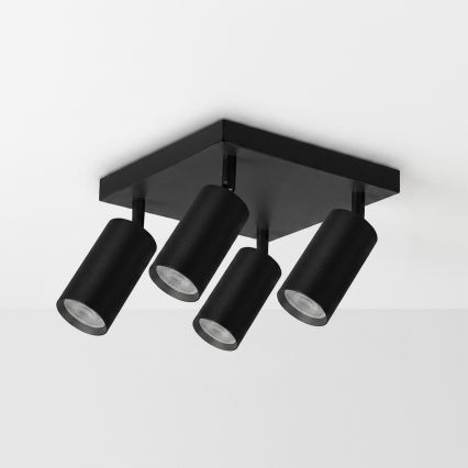 Brilagi - LED RGBW Stmívatelné bodové svítidlo SELE SQUARE 4xGU10/6,5W/230V 2700-6500K černá