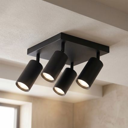 Brilagi - LED RGBW Stmívatelné bodové svítidlo SELE SQUARE 4xGU10/6,5W/230V 2700-6500K černá