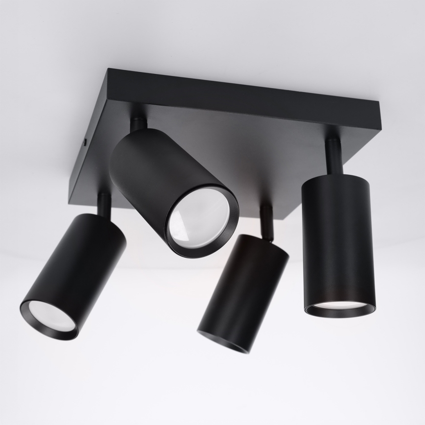 Brilagi - LED RGBW Stmívatelné bodové svítidlo SELE SQUARE 4xGU10/6,5W/230V 2700-6500K černá