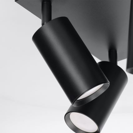 Brilagi - LED RGBW Stmívatelné bodové svítidlo SELE SQUARE 4xGU10/6,5W/230V 2700-6500K černá