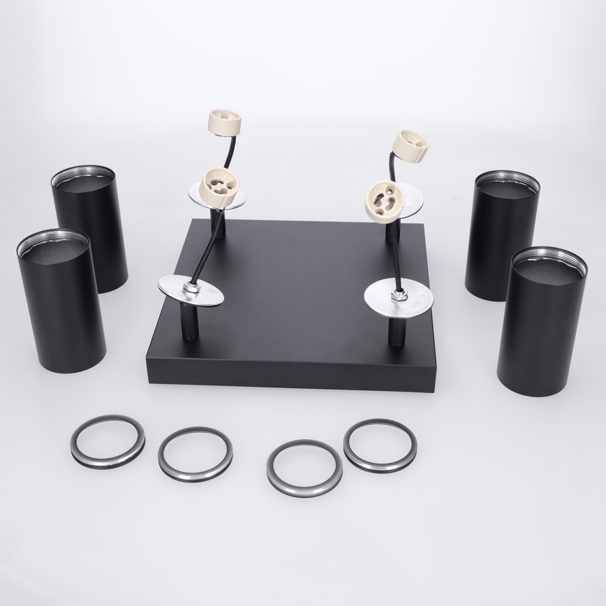 Brilagi - LED RGBW Stmívatelné bodové svítidlo SELE SQUARE 4xGU10/6,5W/230V 2700-6500K černá
