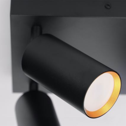 Brilagi - LED RGBW Stmívatelné bodové svítidlo SELE SQUARE 4xGU10/6,5W/230V 2700-6500K černá/zlatá