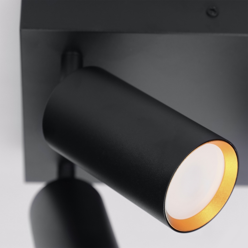 Brilagi - LED RGBW Stmívatelné bodové svítidlo SELE SQUARE 4xGU10/6,5W/230V 2700-6500K černá/zlatá